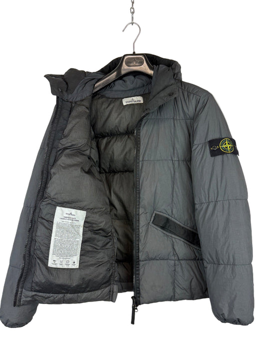 Giacca grigia Garment Dyed Crinkle Reps NY Down Stone Island - Taglia S