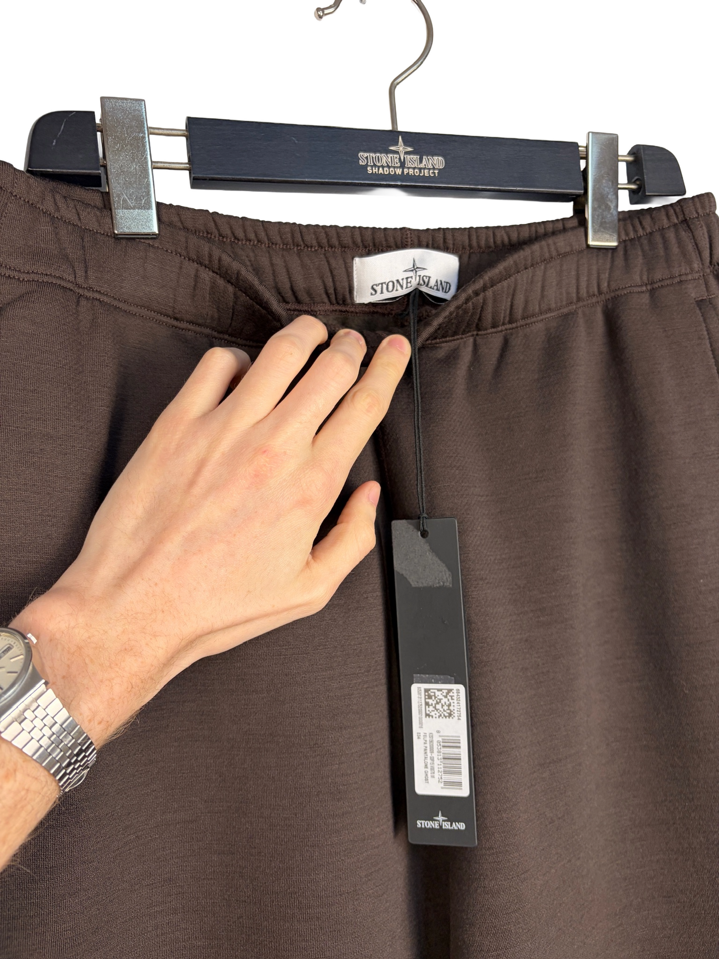 Pantaloni di tuta marroni Ghost Stone Island (nuovi con cartellino) - Taglia M