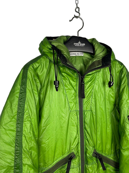Giacca verde Mesh Badge Down Stone Island - Taglia S