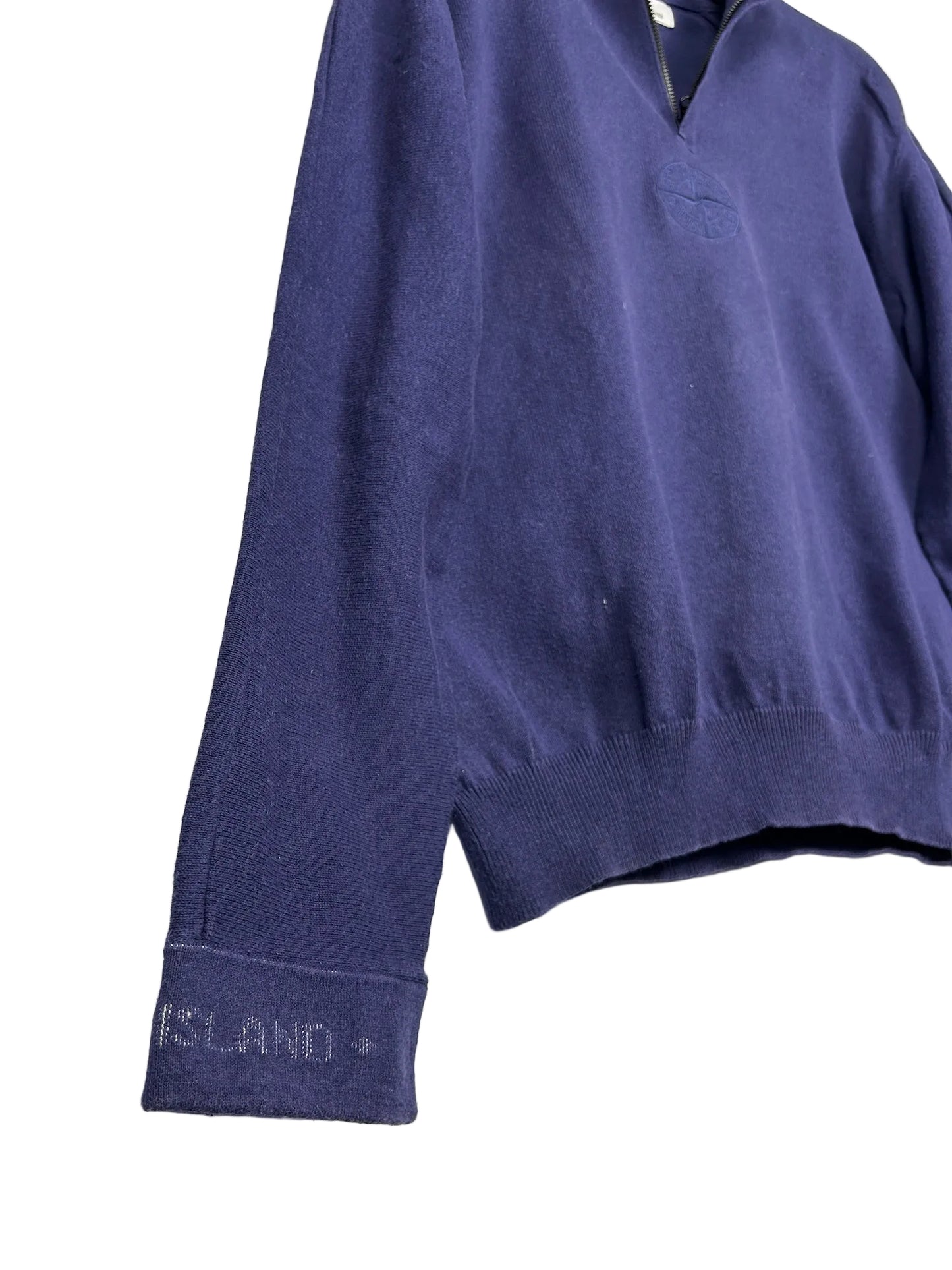 Maglione blu a mezza zip Stone Island - Taglia XL