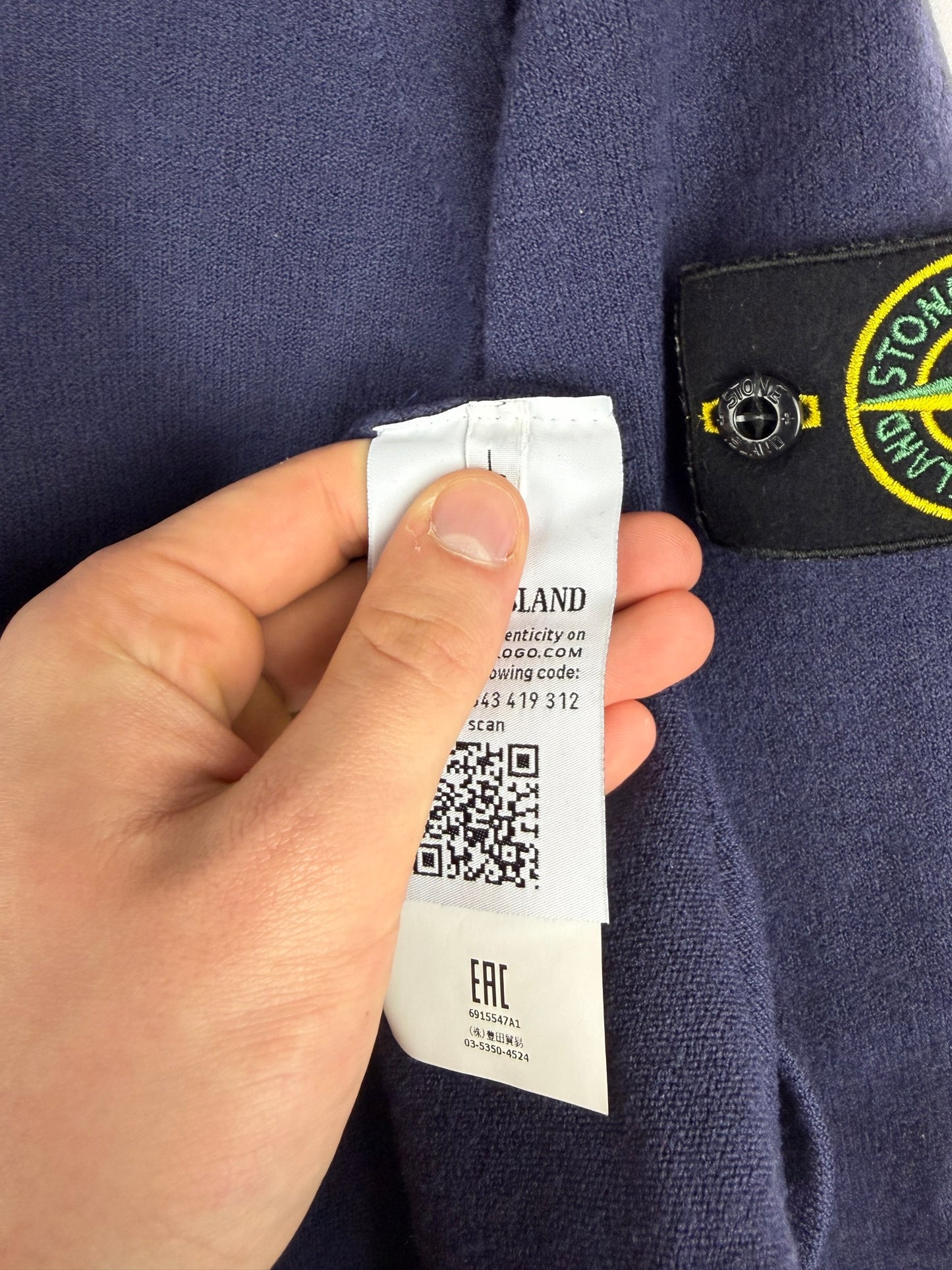 Maglione blu violaceo Stone Island - Taglia L