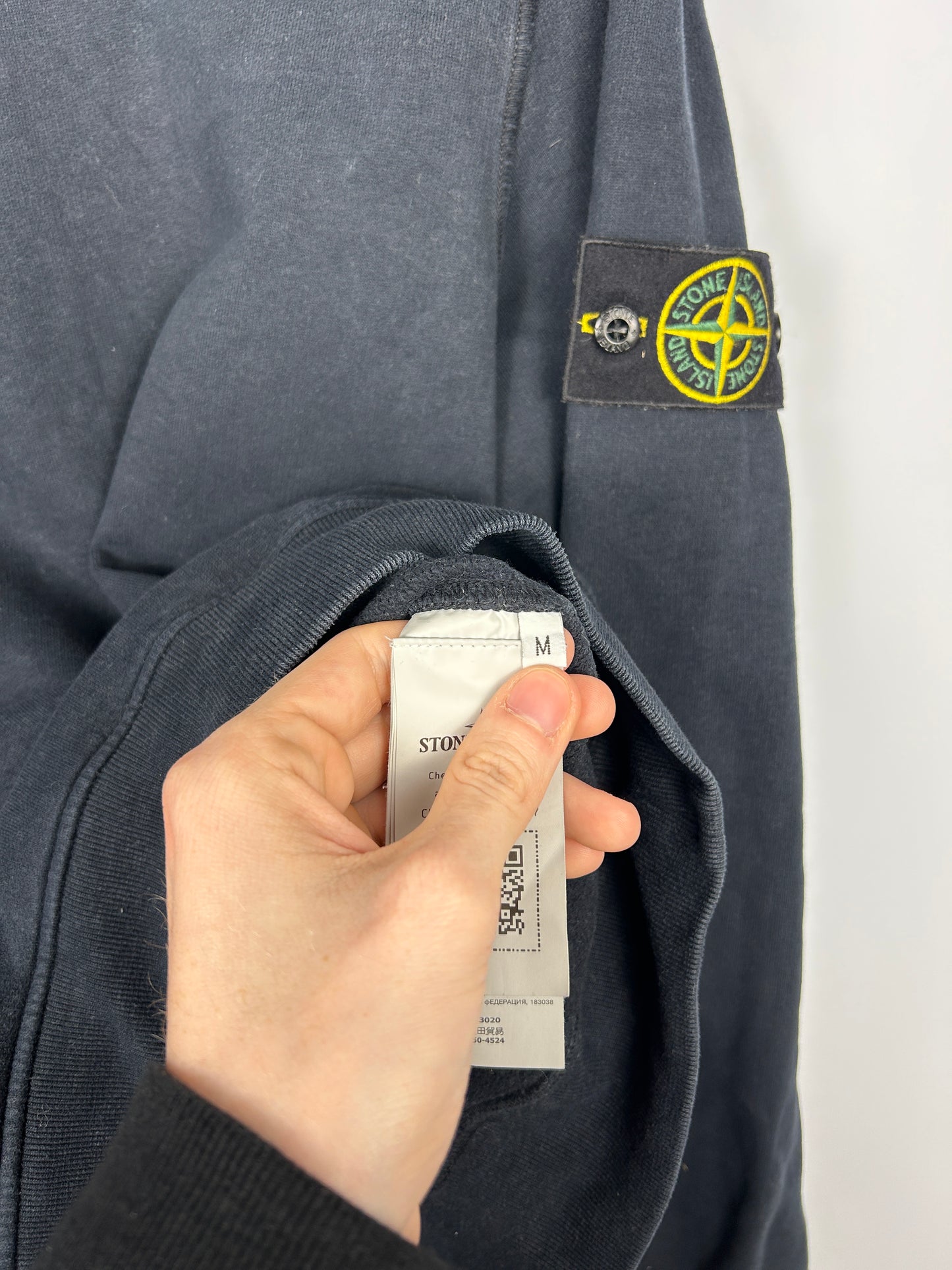Felpa nera Stone Island - Taglia M