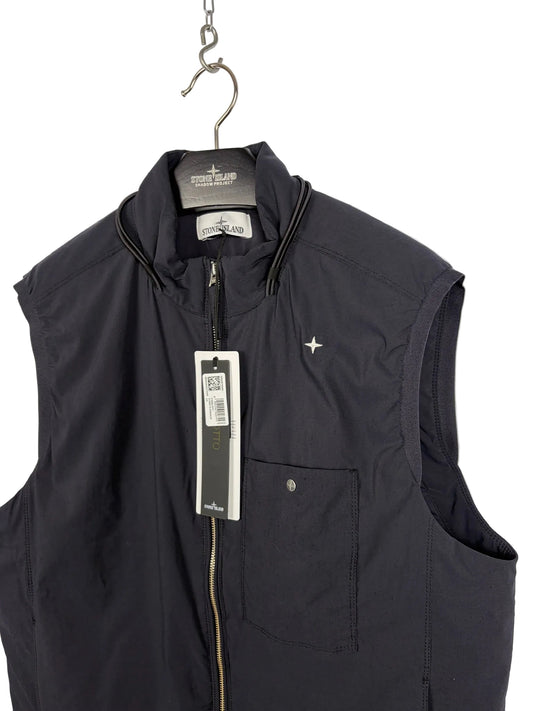 Giacca smanicato nera Stone Island Stellina Capo Campionario (nuovo con cartellino) - Taglia L