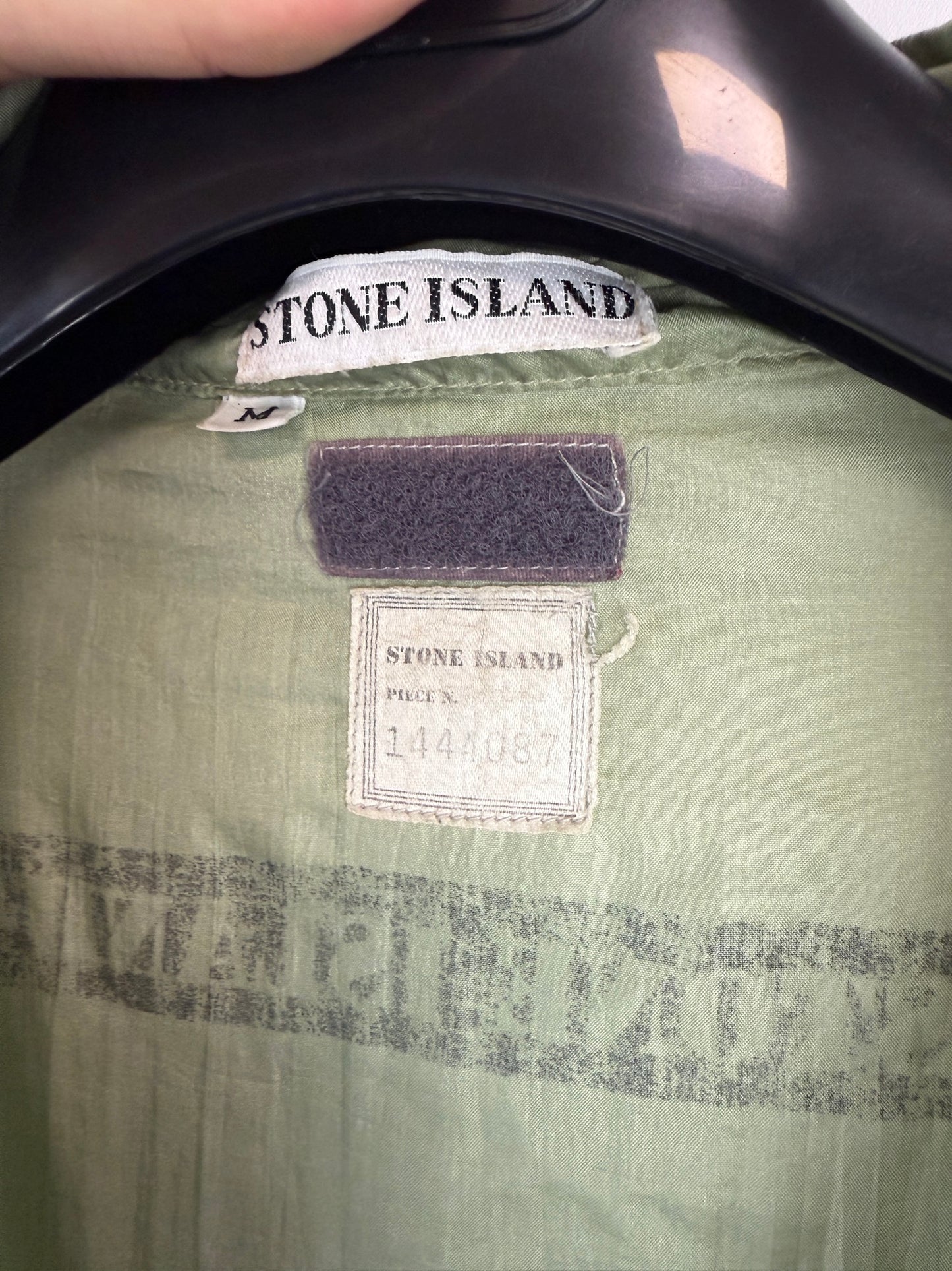 Giacca verde in Nylon Vintage 1988 Stone Island - Taglia M