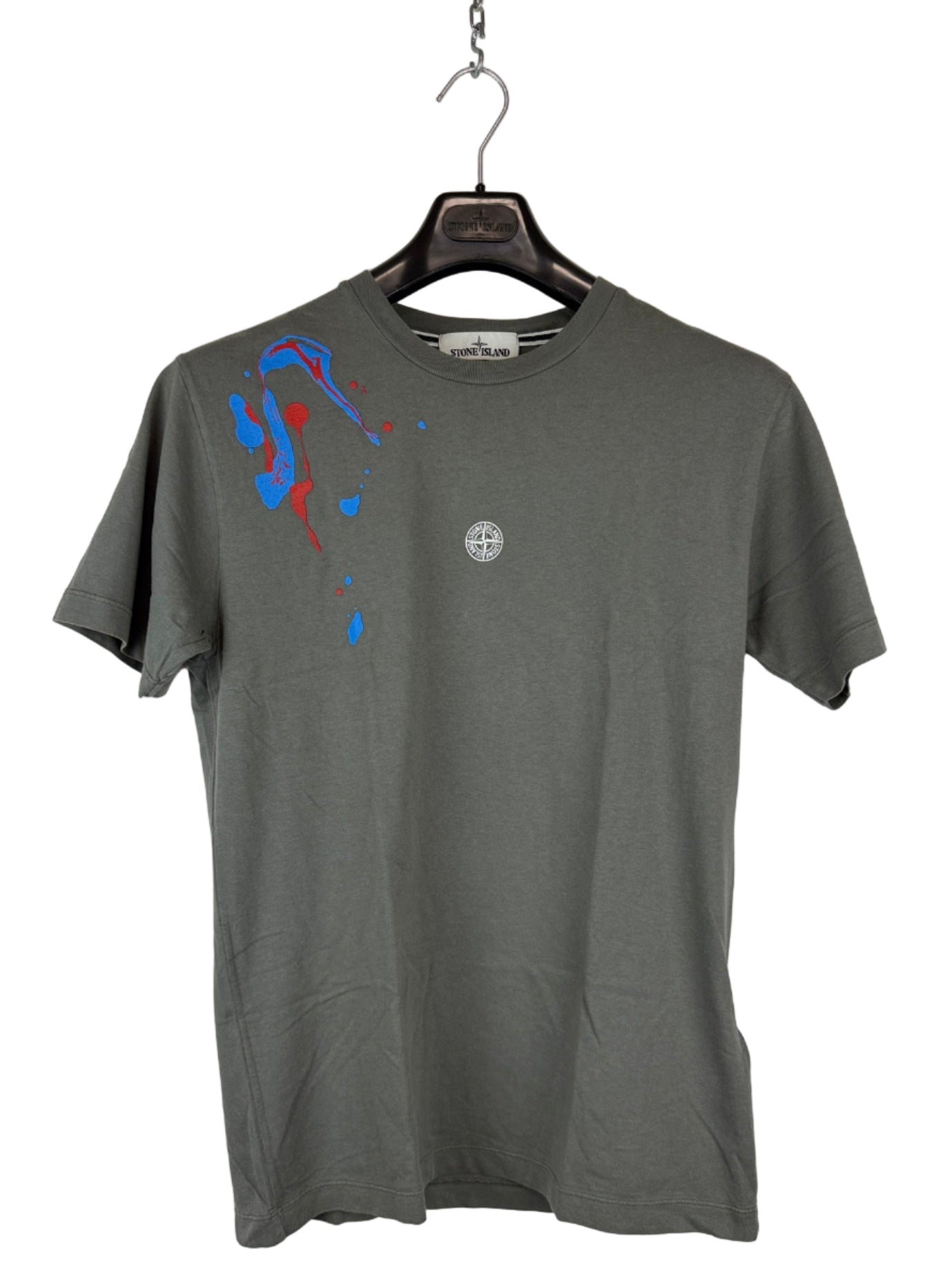 T-shirt grigia con fantasia Stone Island - Taglia M