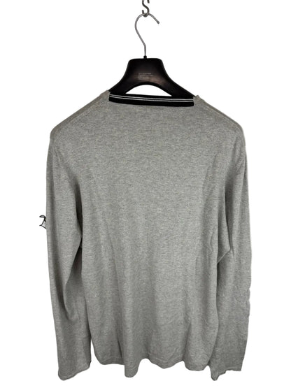 Maglione leggero grigio con Mesh Badge Stone Island - Taglia 3XL