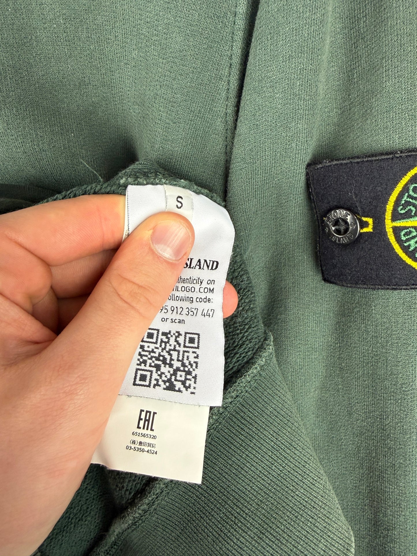 Felpa verde Stone Island - Taglia S