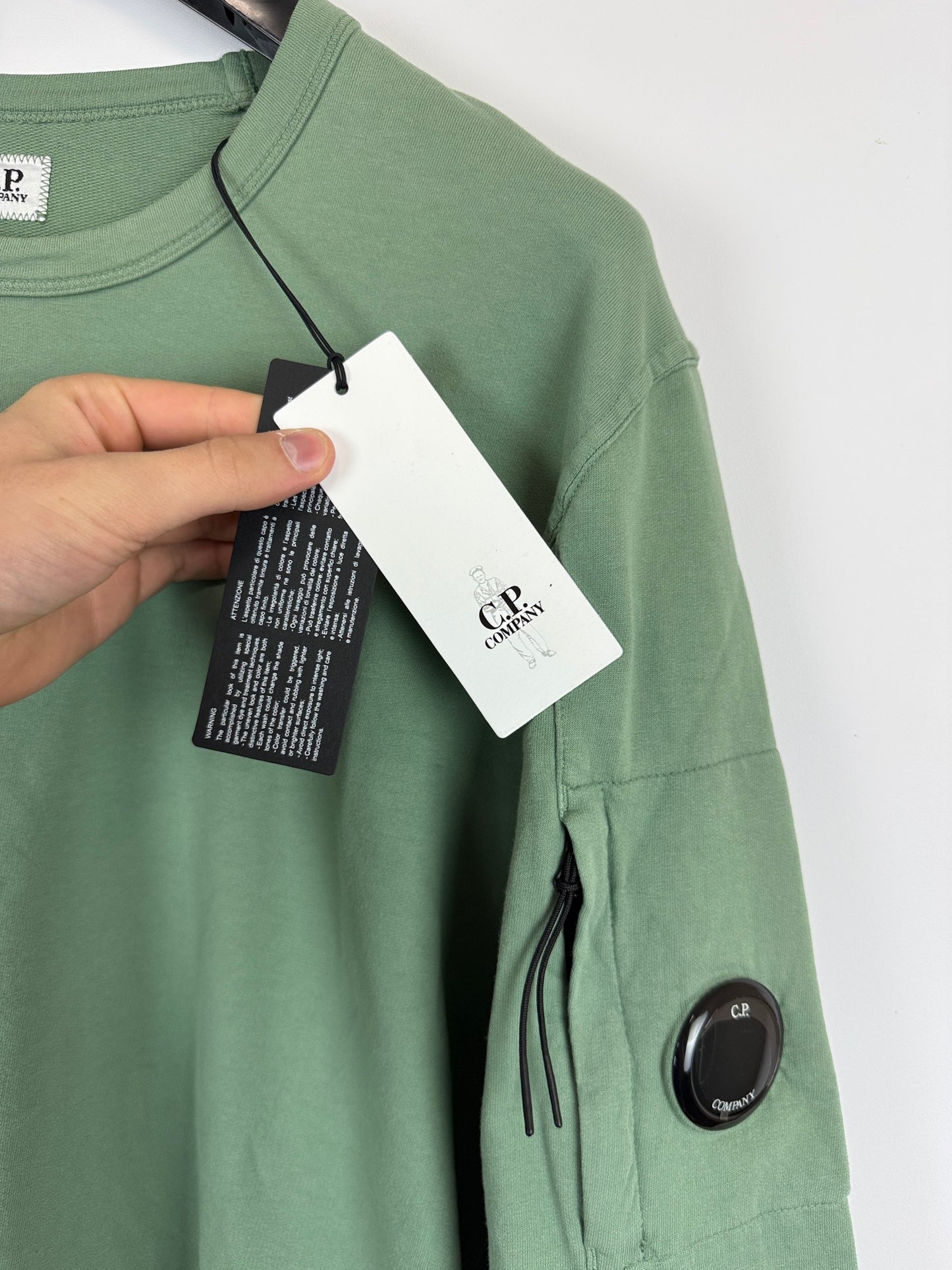 Felpa verde C.P. Company (nuova con cartellino) - Taglia XL