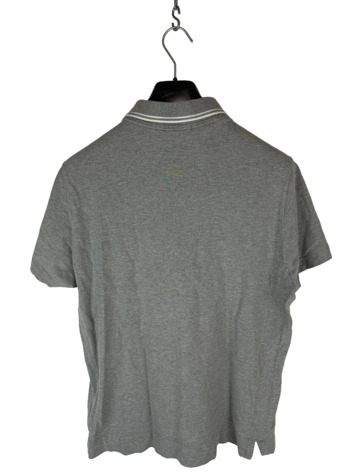 Stone Island Short-Sleeve Grey Polo Shirt - Size L