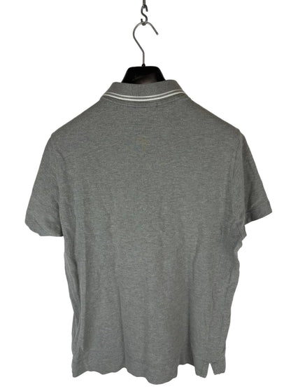 Stone Island Short-Sleeve Grey Polo Shirt - Size L