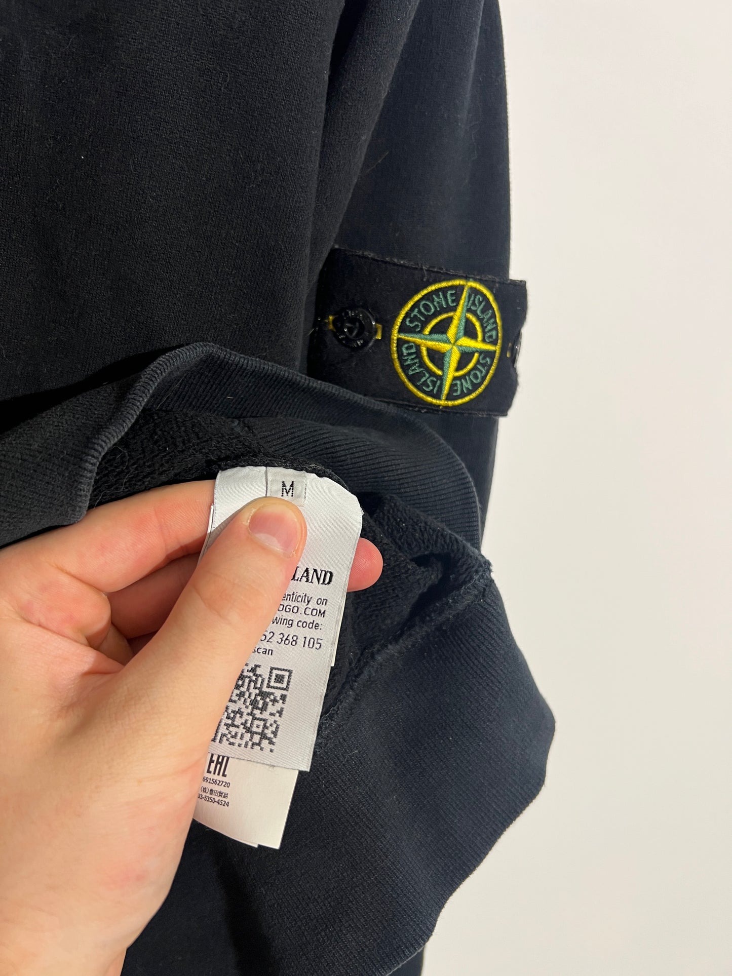Felpa nera Stone Island - Taglia M