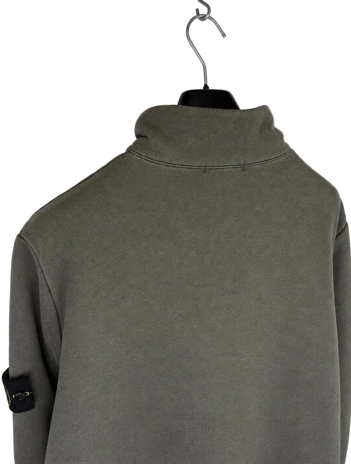 Maglione Vintage grigio con zip 1/4 Stone Island - Taglia XXL - foto 6