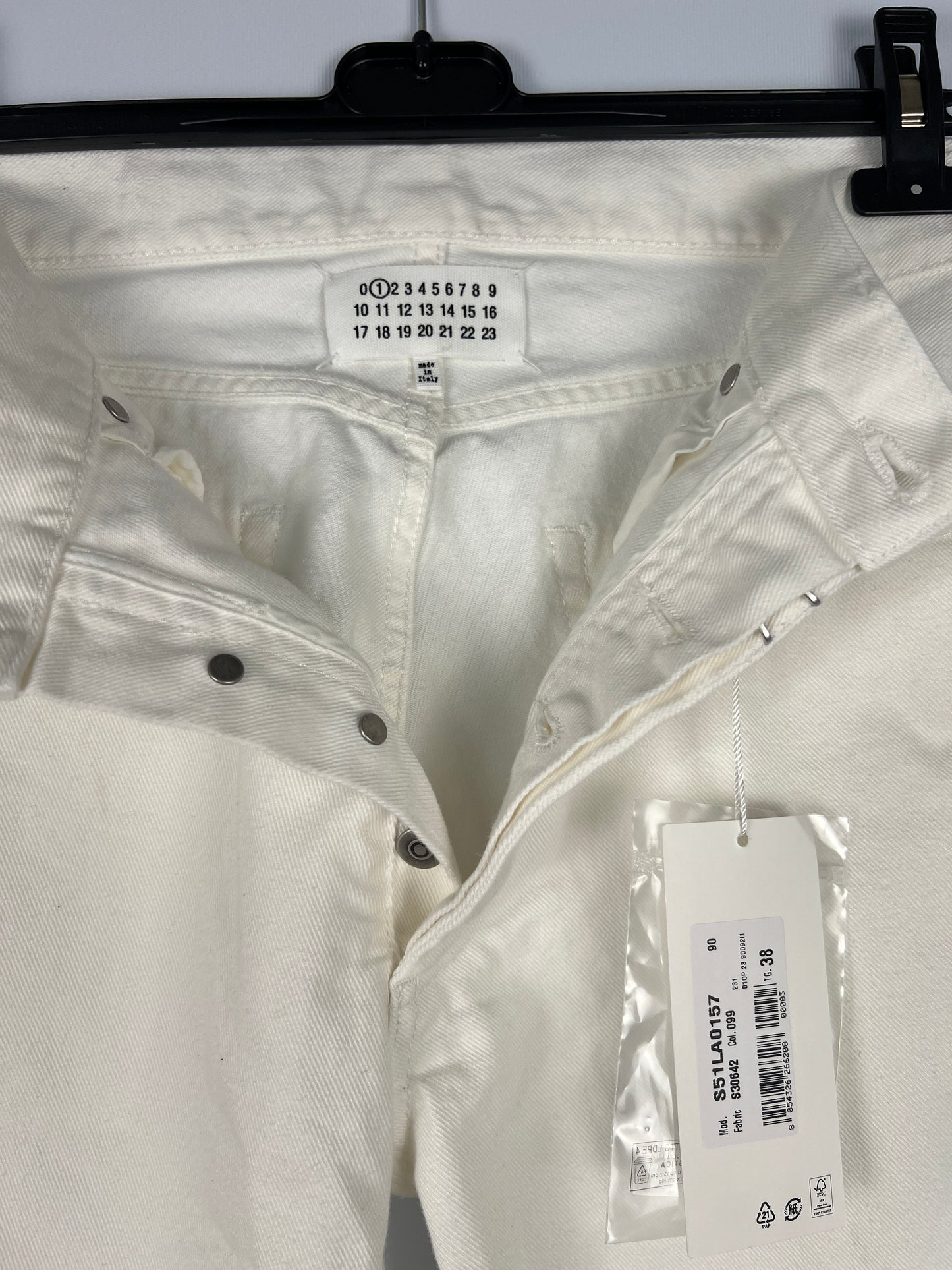 Jeans bianchi da donna Maison Martin Margiela (nuovi con cartellino) - Taglia 42