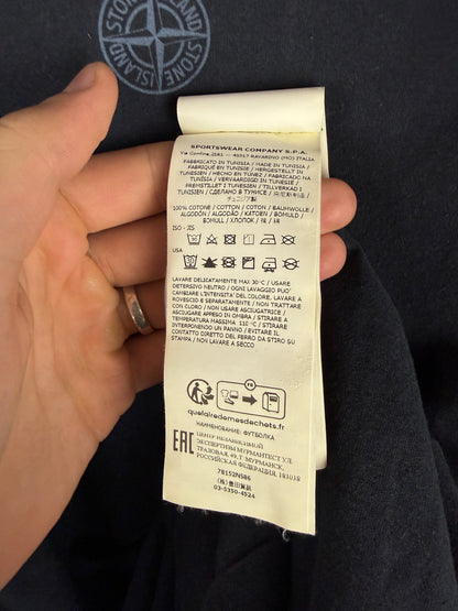 T-shirt nera con stampa Stone Island - Taglia XXL
