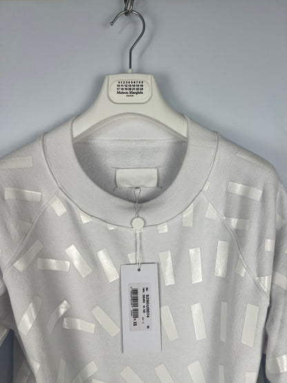 Felpa bianca "Artisanal" Maison Martin Margiela (nuova con cartellino) - Taglia S