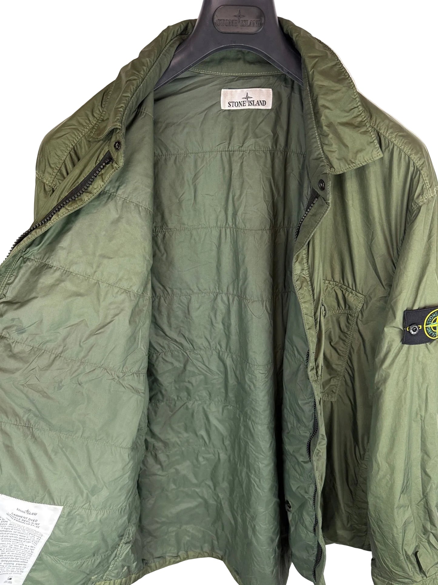 Giacca verde Garment Dyed Crinkle Reps R-NY with Primaloft-TC Stone Island - Taglia XXL