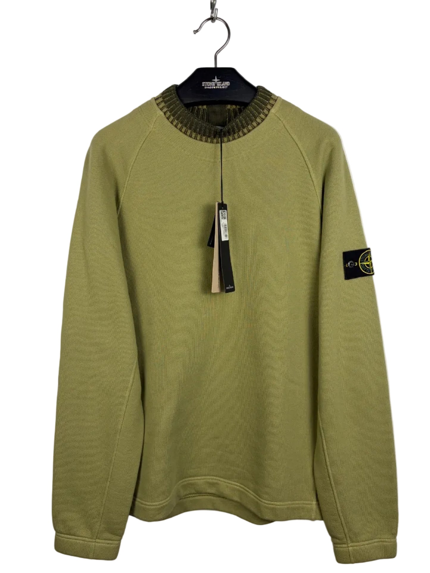 Maglione verde Stone Island (nuovo con cartellino) - Taglia L