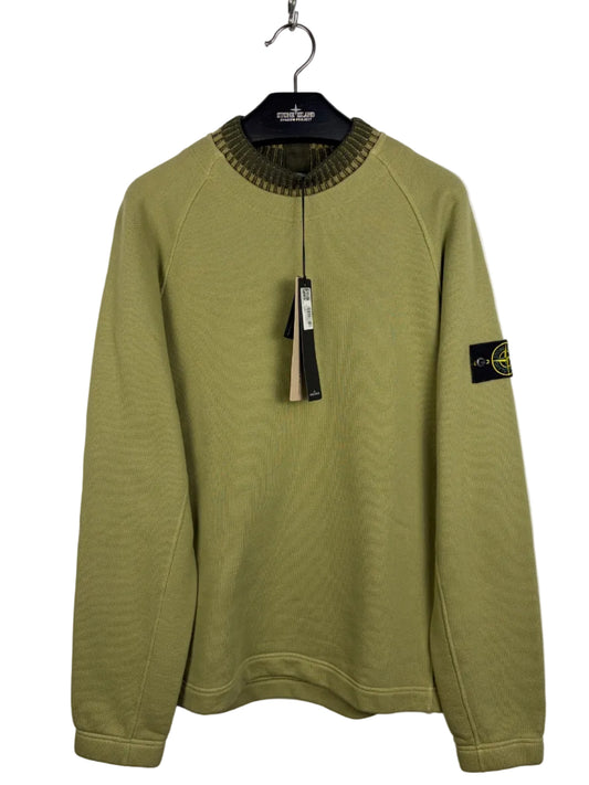 Maglione verde Stone Island (nuovo con cartellino) - Taglia L