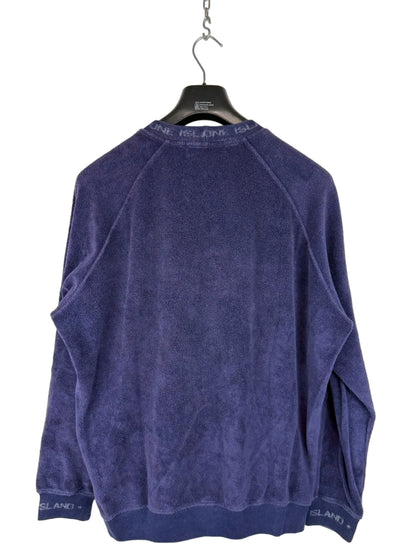 Maglione blu violaceo in ciniglia Stone Island - Taglia L