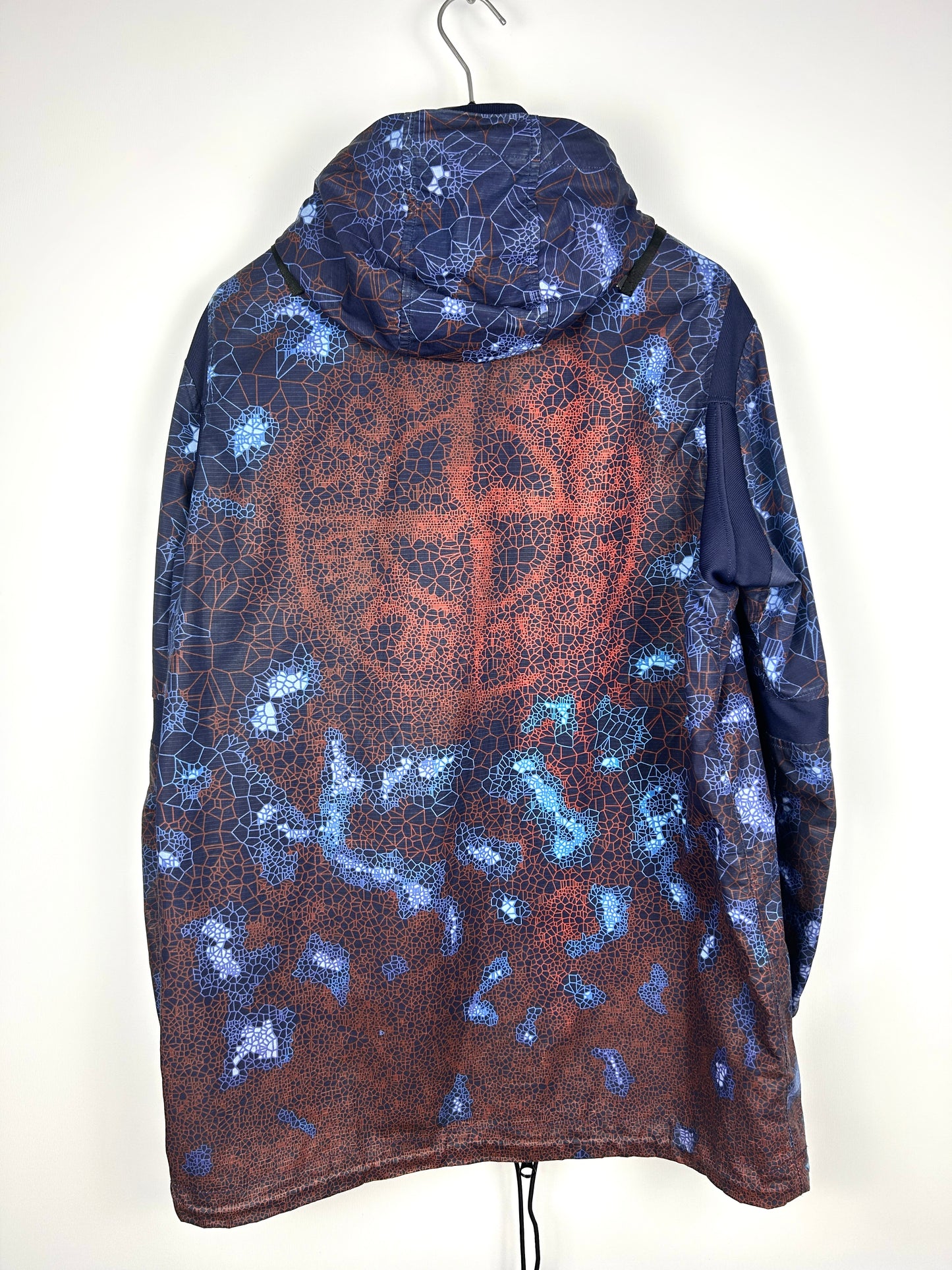 Giacca con cappuccio blu Stone Island Printed Heat Reactive Thermosensitive Fabric - Taglia L