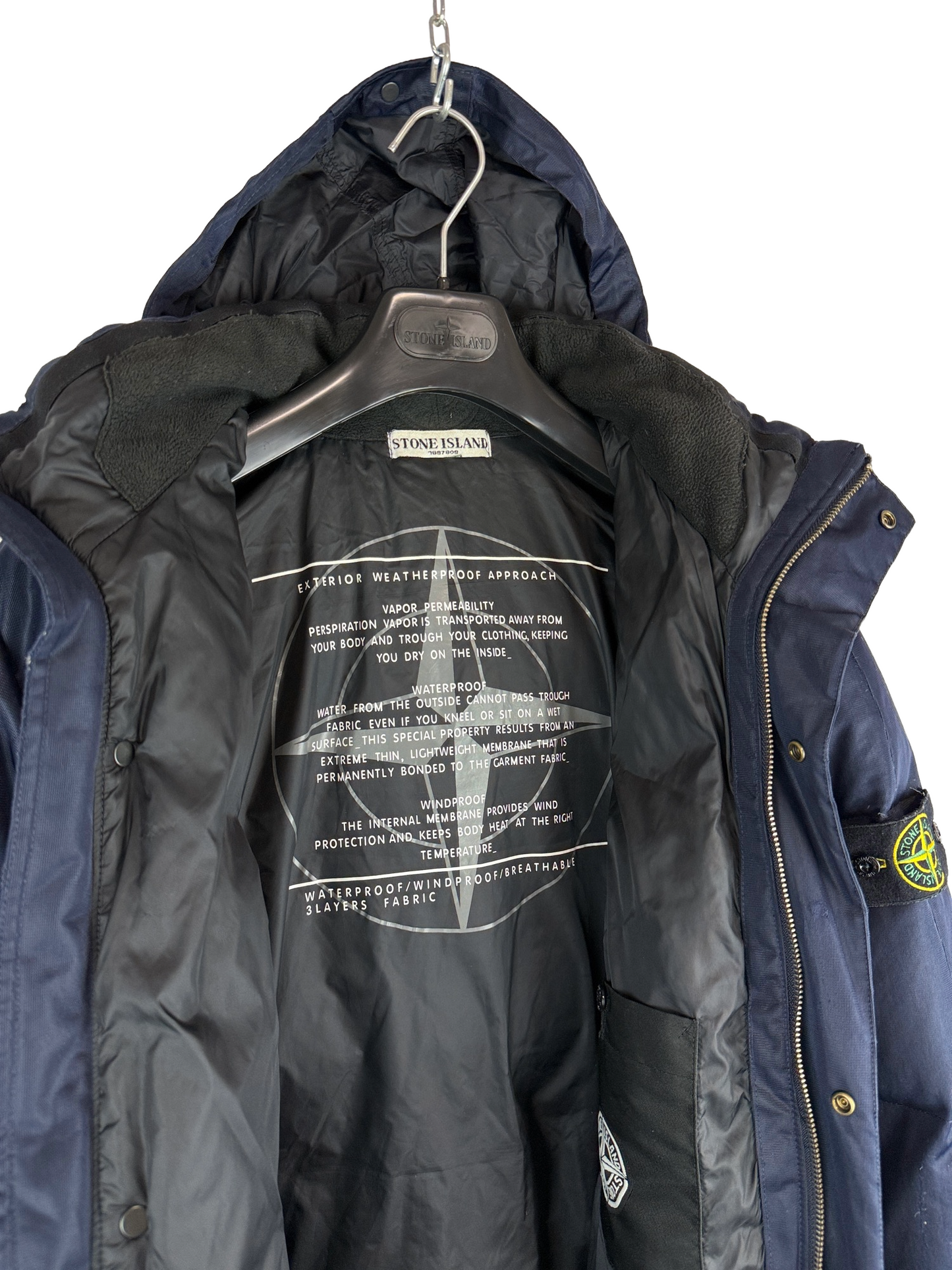 Giacca blu impermeabile del 2009 Stone Island - Taglia L