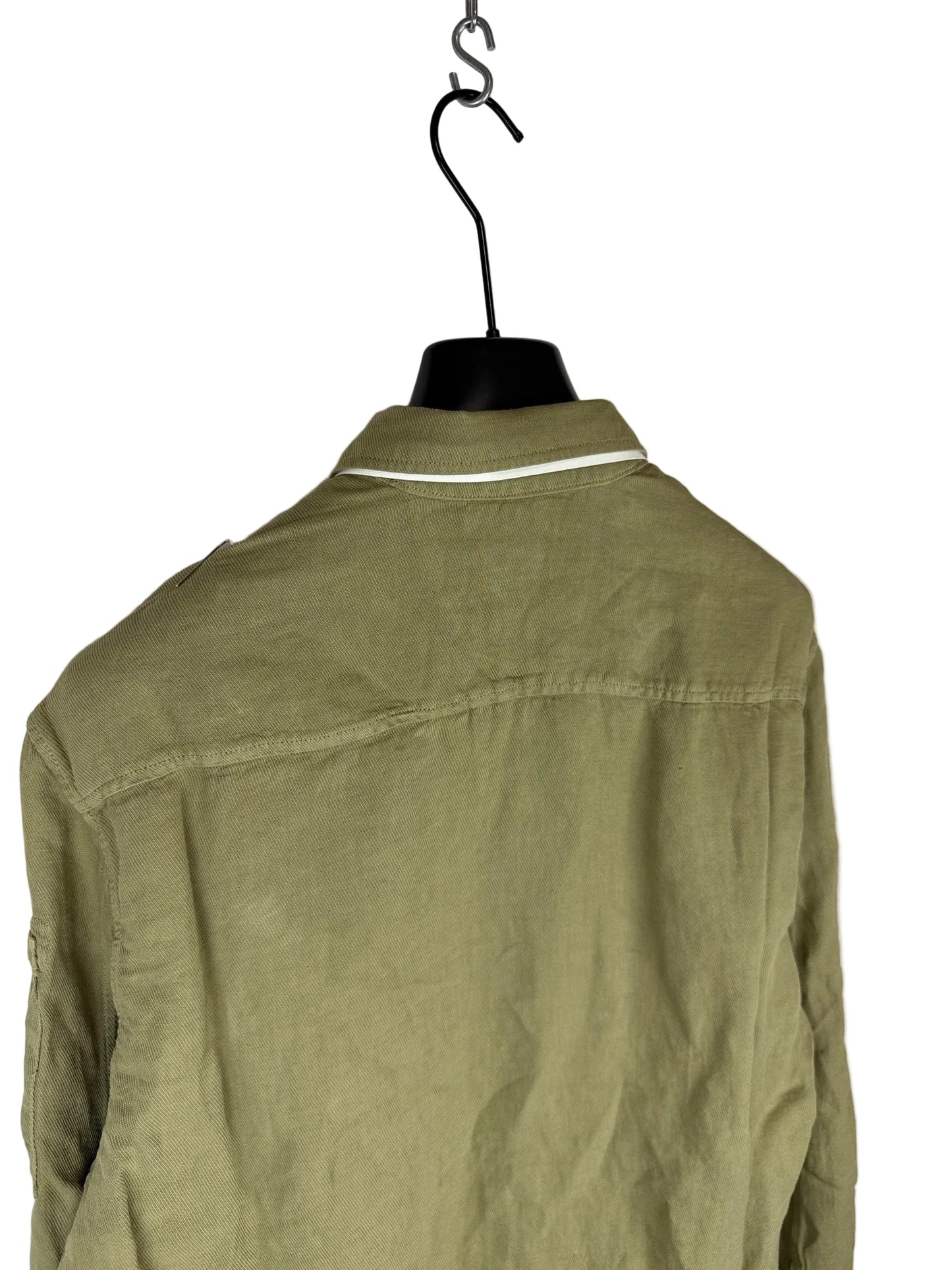 Overshirt beige con chiusura a zip C.P. Company (nuova con cartellino) - Taglia L