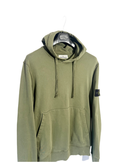 Felpa verde con cappuccio Stone Island - Taglia L