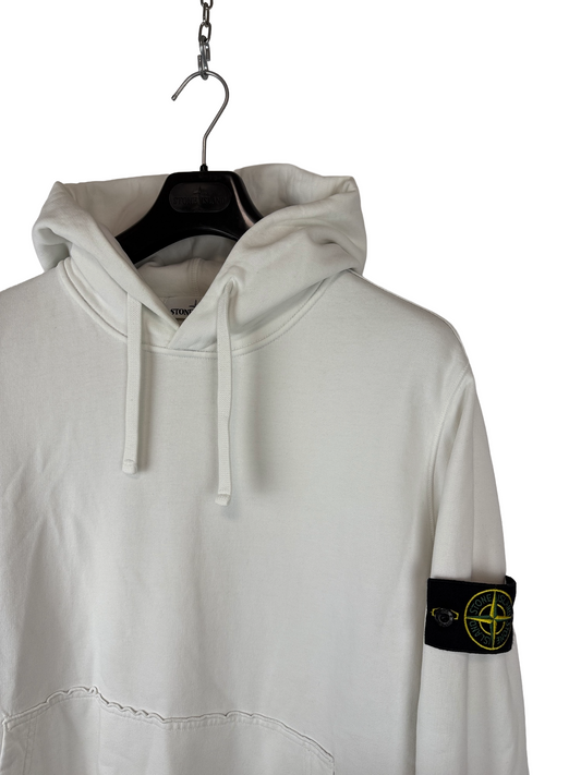 Felpa bianca con cappuccio Stone Island - Taglia XL