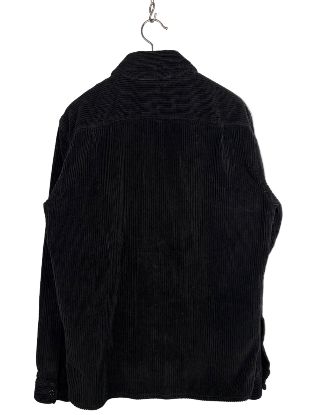 Black corduroy overshirt with zip closure - Stone Island - Size L