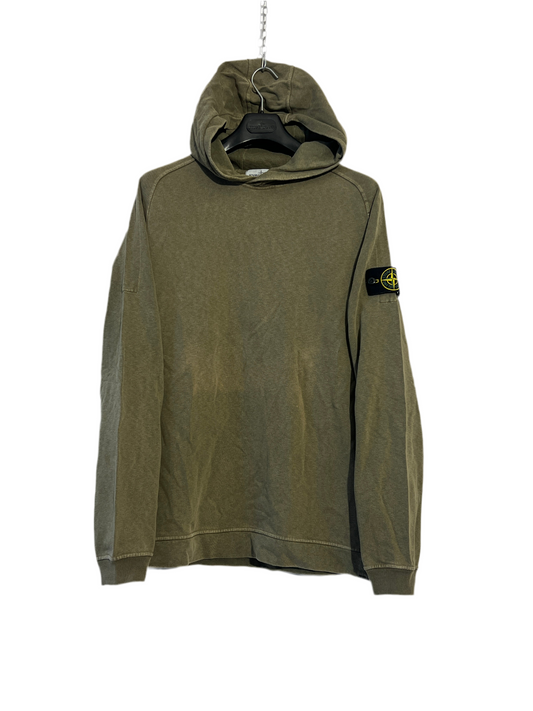 Felpa verde kaki con cappuccio Stone Island - Taglia XL