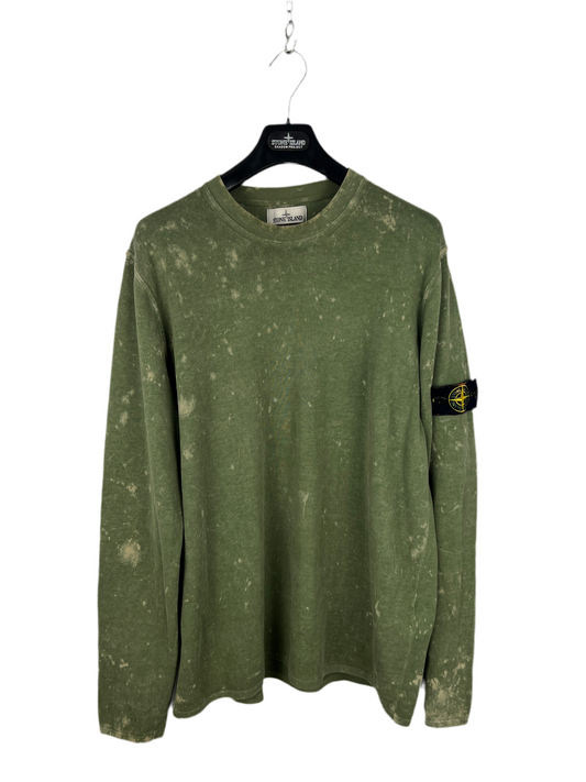 Maglioncino verde tie dye Stone Island - Taglia XL