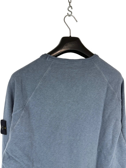 Felpa blu Stone Island (nuova con cartellino) - Taglia M