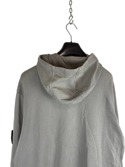 Felpa grigia con doppia zip e cappuccio Stone Island - Taglia XL