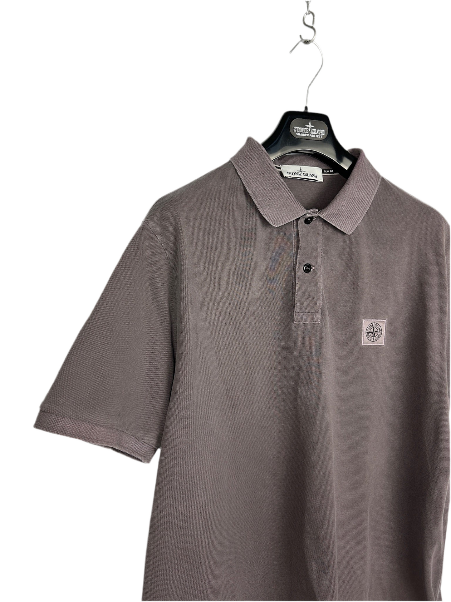 Polo grigio-vinaccio Stone Island - Taglia XXL