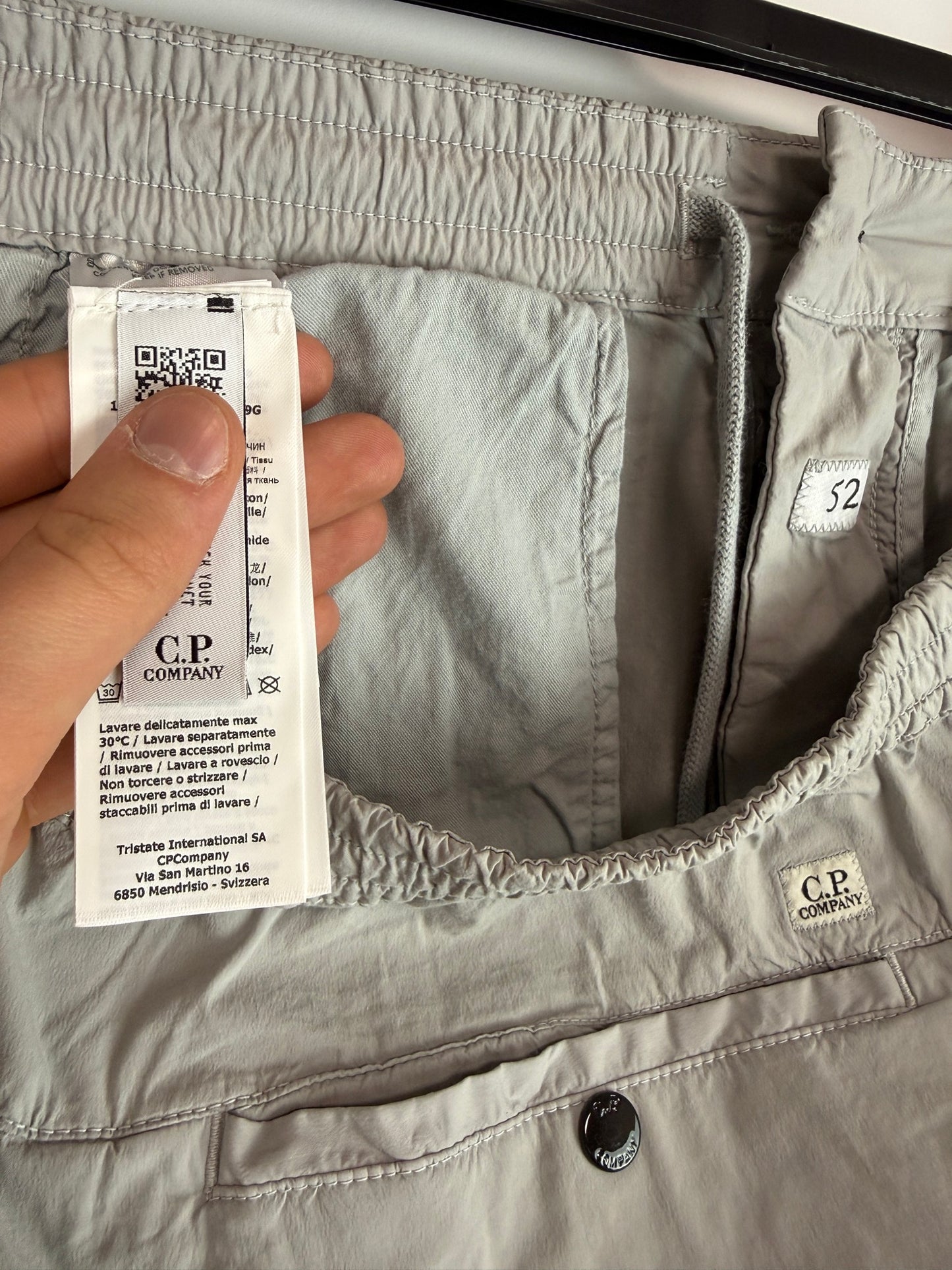 Pantaloni cargo grigi C.P. Company (nuovi con cartellino) - Taglia W36
