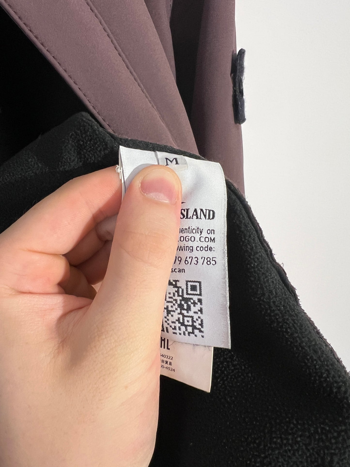 Giacca Soft Shell-R viola con zip e cappuccio a scomparsa Stone Island - Taglia M