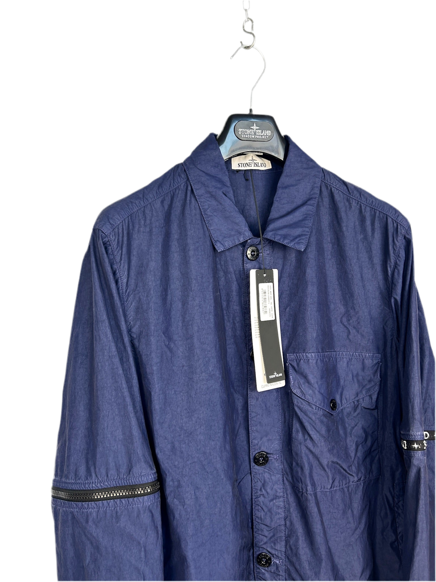 Giacca-camicia blu navy “Cupro Nylon-TC” Stone Island - Taglia L