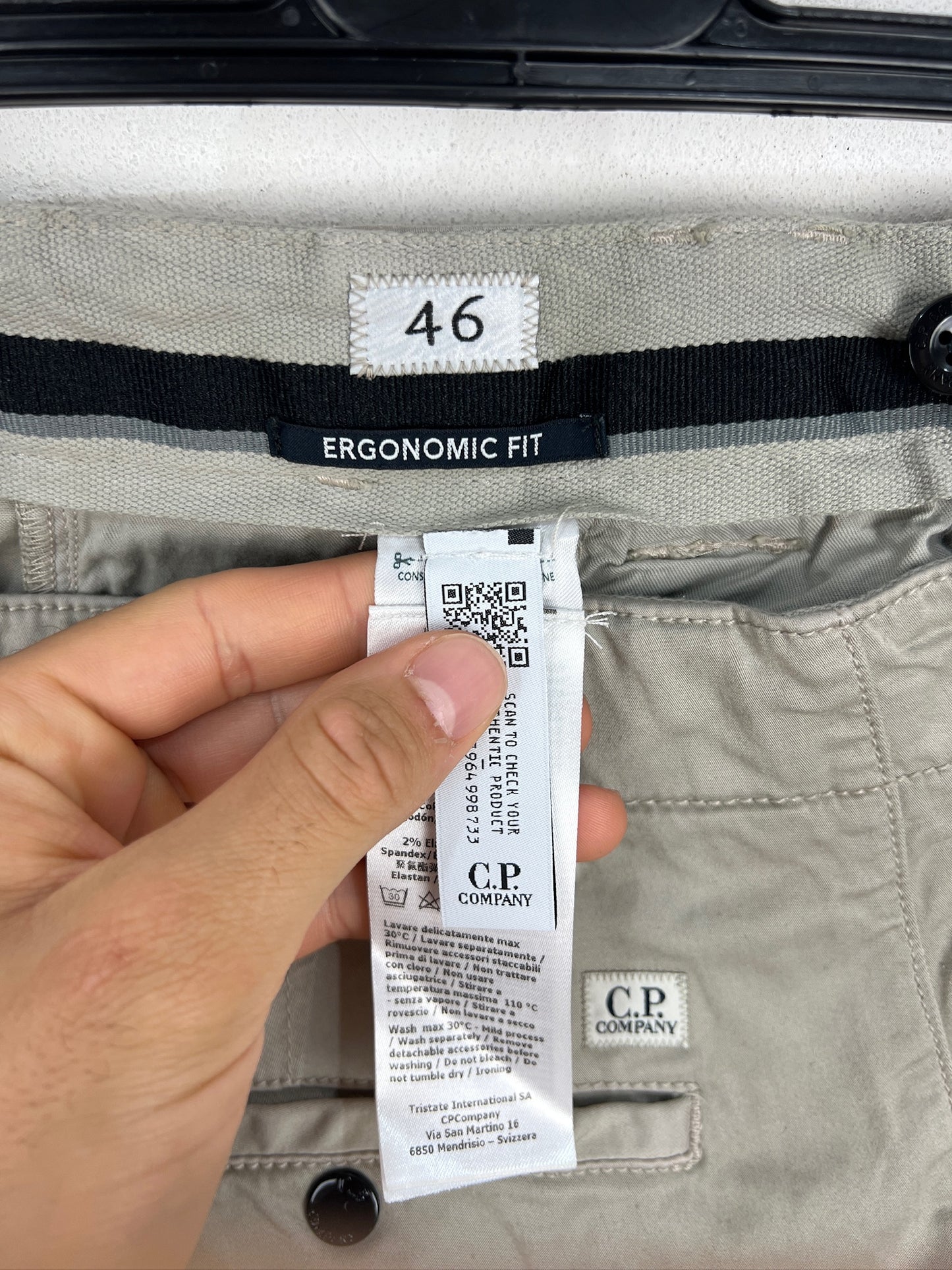 Pantaloni cargo grigi C.P. Company (nuovi con cartellino) - Taglia W31