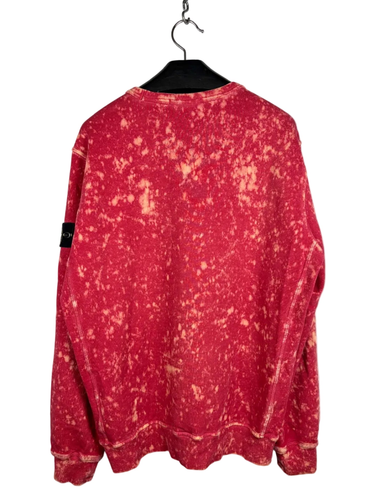 Felpa rossa Camo OVD Stone Island - Taglia L