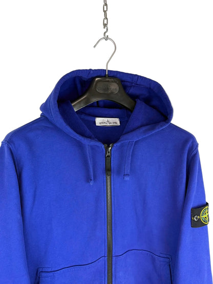 Felpa blu con zip e cappuccio Stone Island - Taglia XL