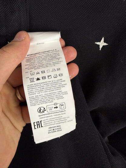 Polo nera Stellina Stone Island - Taglia XXL