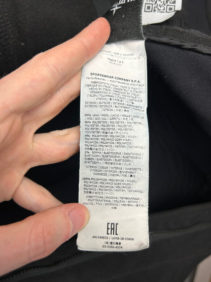 Giacca nera Stone Island "Panno-R 4L Stretch" - Taglia L
