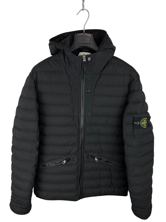 Giacca nera Loom Woven Down Chambers Stretch Nylon-TC Stone Island - Taglia M
