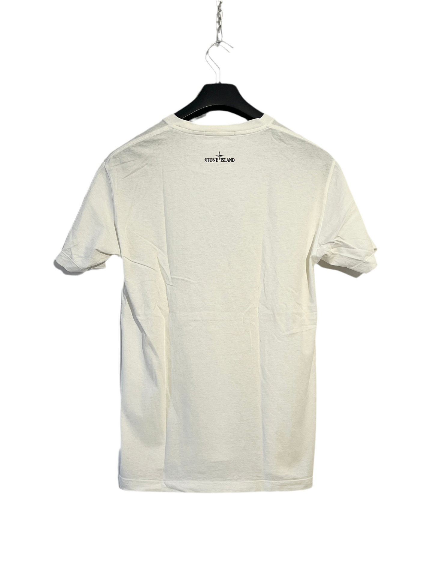 T-shirt bianca con stampa Stone Island - Taglia L