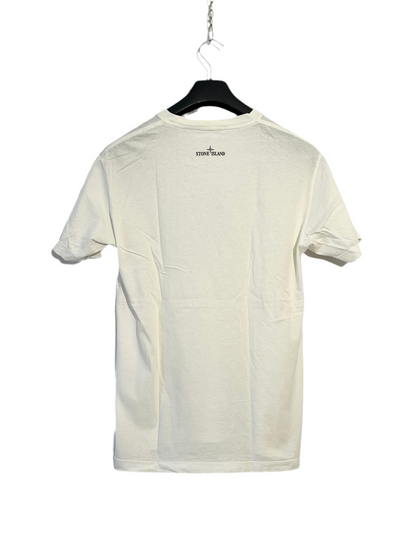 T-shirt bianca con stampa Stone Island - Taglia L