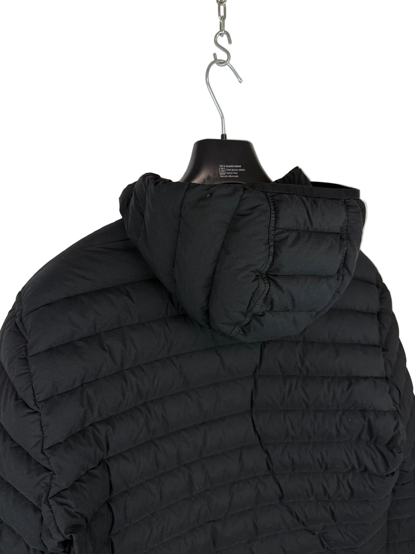 Giacca nera Loom Woven Down Chambers Stretch Nylon-TC Stone Island - Taglia M