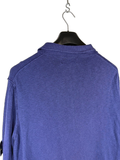 Maglione stile polo blu Stone Island - Taglia 3XL