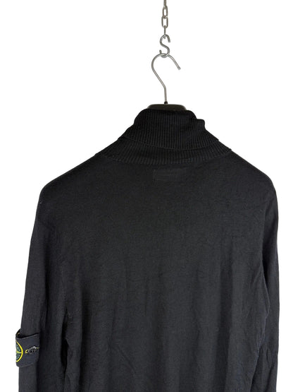 Maglione dolcevita nero Stone Island - Taglia S