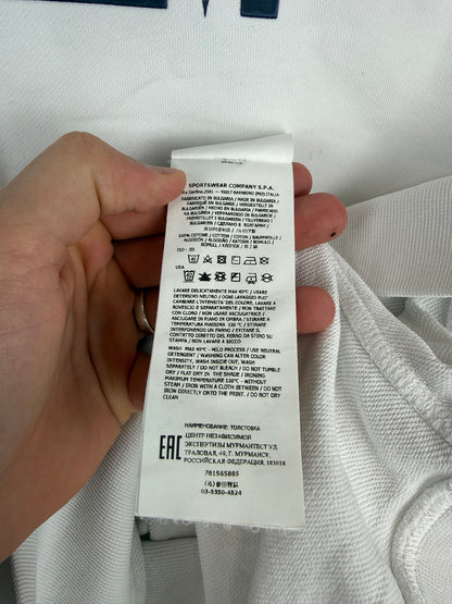 Felpa bianca con cappuccio Stone Island - Taglia L