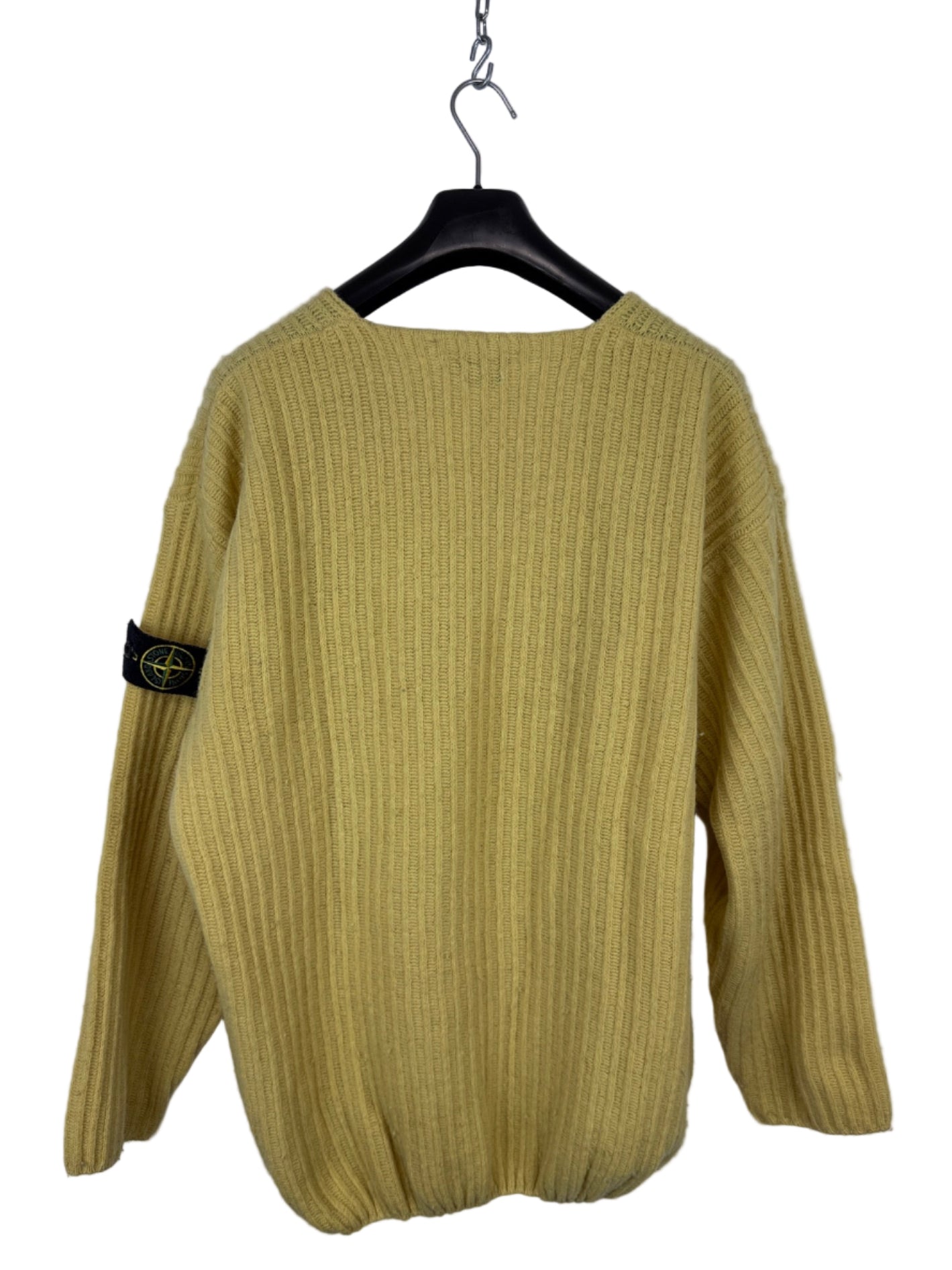 Maglione vintage giallo senape Stone Island - Taglia L
